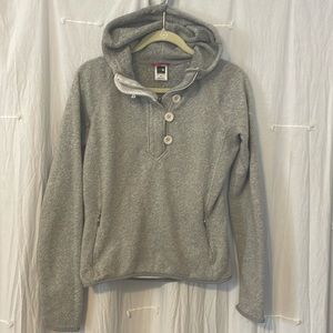 Small button/zip North Face hoodie